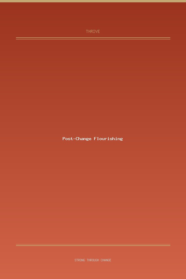 Post-Change Flourishing cover