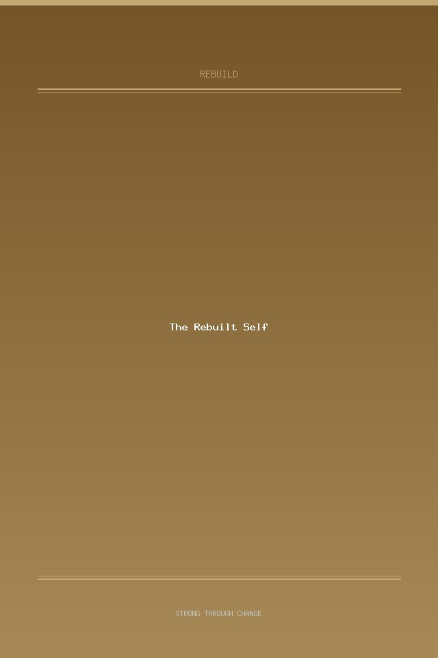 The Rebuilt Self cover