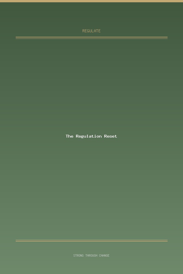 The Regulation Reset cover