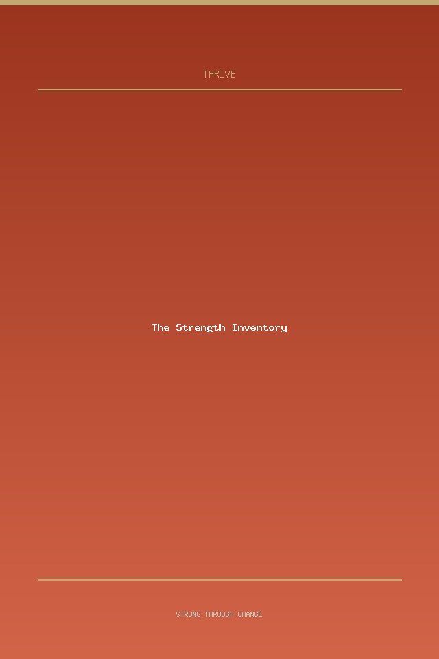 The Strength Inventory cover