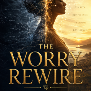 The Worry Rewire Workbook cover — The Complete 21-Day Practice System, by Luis E. Contana and Kaweesi Thaddeus